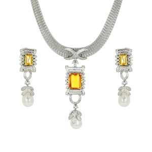 Yellow Topaz Necklace Set